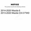 Kugel Rear Wheel Bearing And Hub Assembly Pair For Mazda CX-5 6 K70-101380